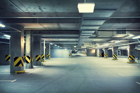 Parking garage cleaning